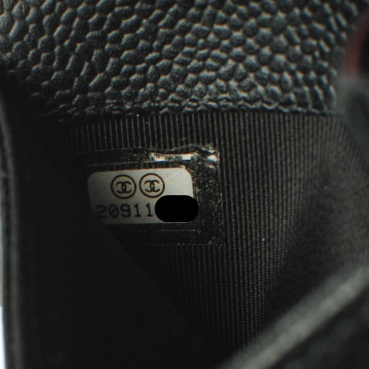 Chanel Caviar Quilted Flap Card Holder Black 8 of 8