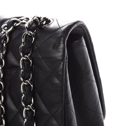 Chanel Lambskin Quilted Jumbo Single Flap Black 10 of 17