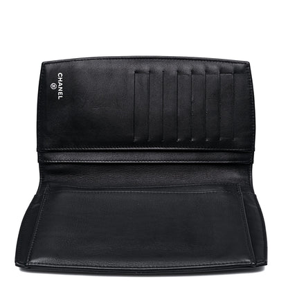 Chanel Patent Large CC Compact Zip Wallet Black 3 of 4