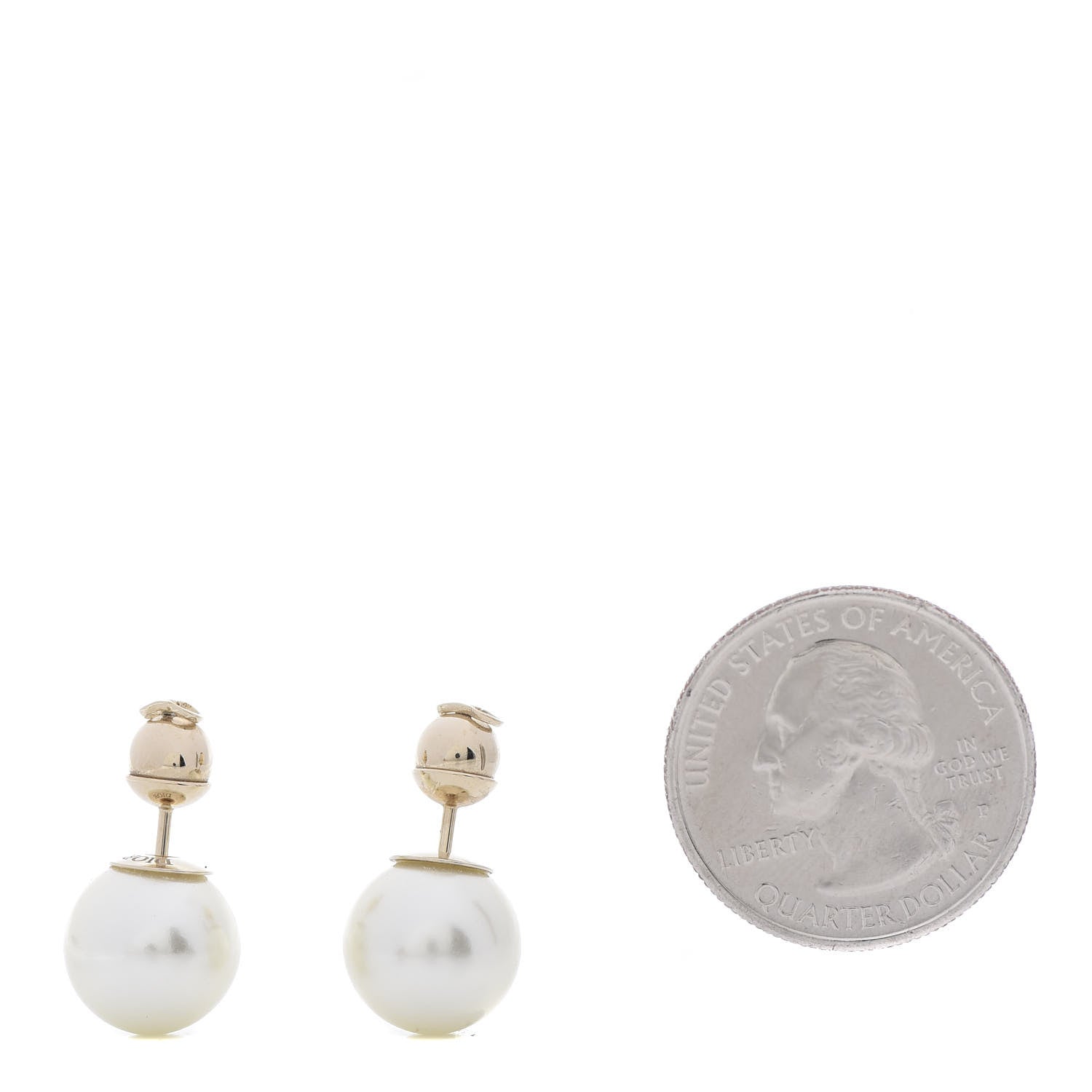 Christian Dior Pearl Mise En Dior Tribal Earrings Gold 2 of 6