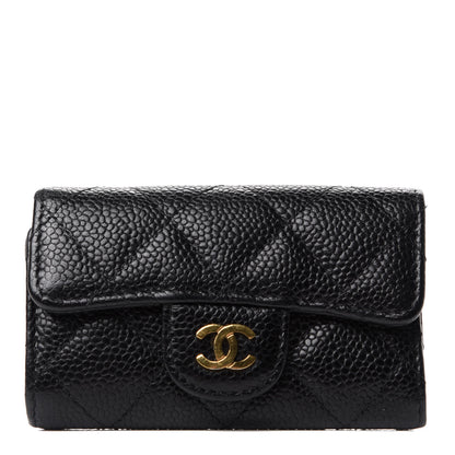 Chanel Caviar Quilted 6 Key Holder Black 1 of 9