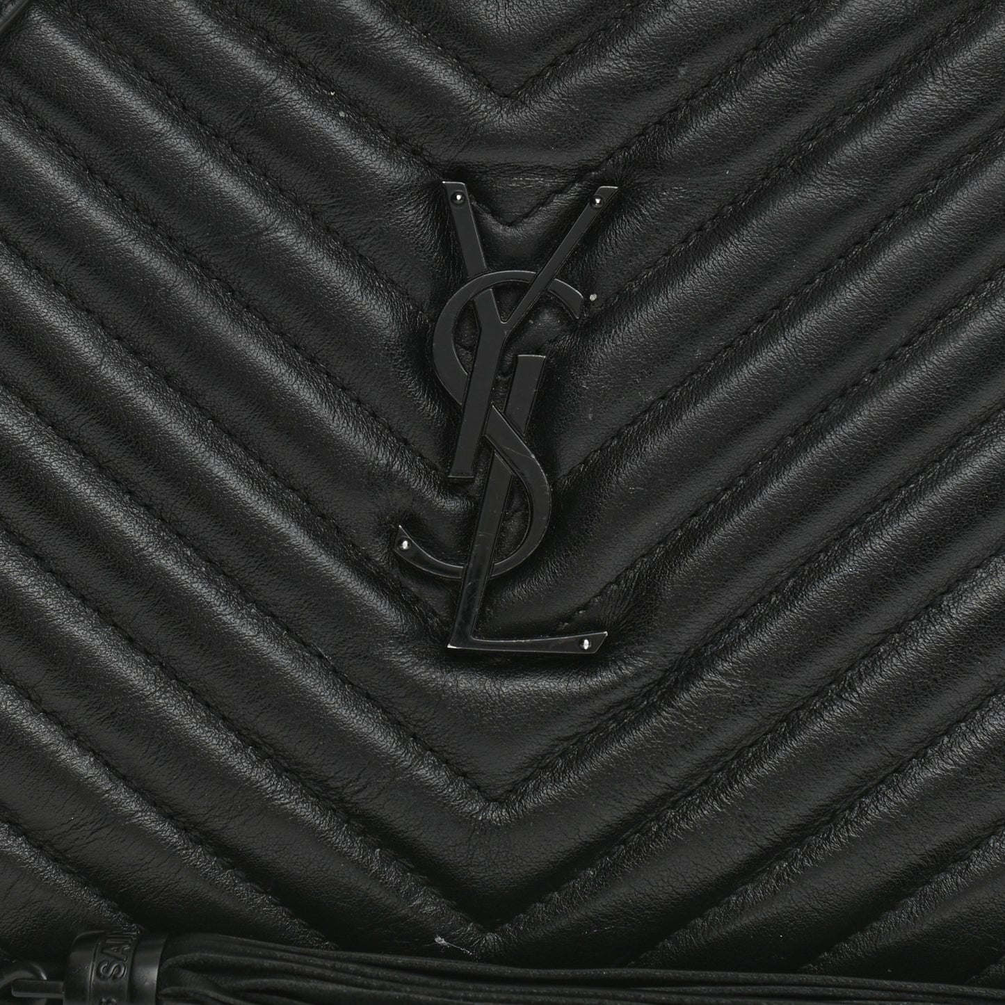 Calfskin Matelasse Monogram Lou Camera Bag Black