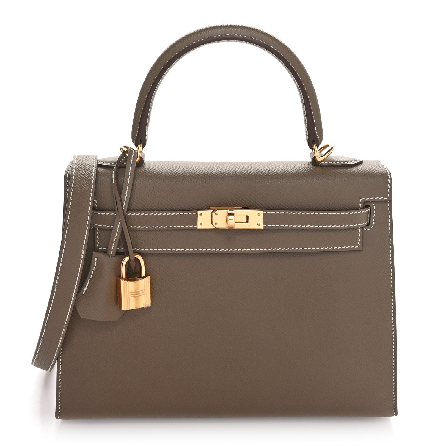 Hermes Epsom Kelly Sellier 25 Etoupe 1 of 10