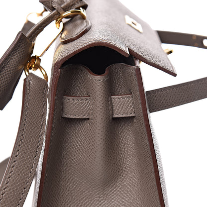 Hermes Epsom Kelly Sellier 25 Etain 23 of 40