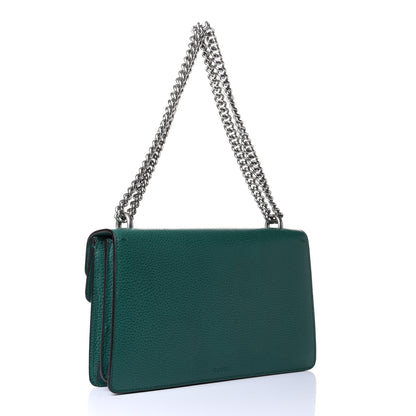 Gucci Pebbled Calfskin Small Dionysus Shoulder Bag Emerald 2 of 4