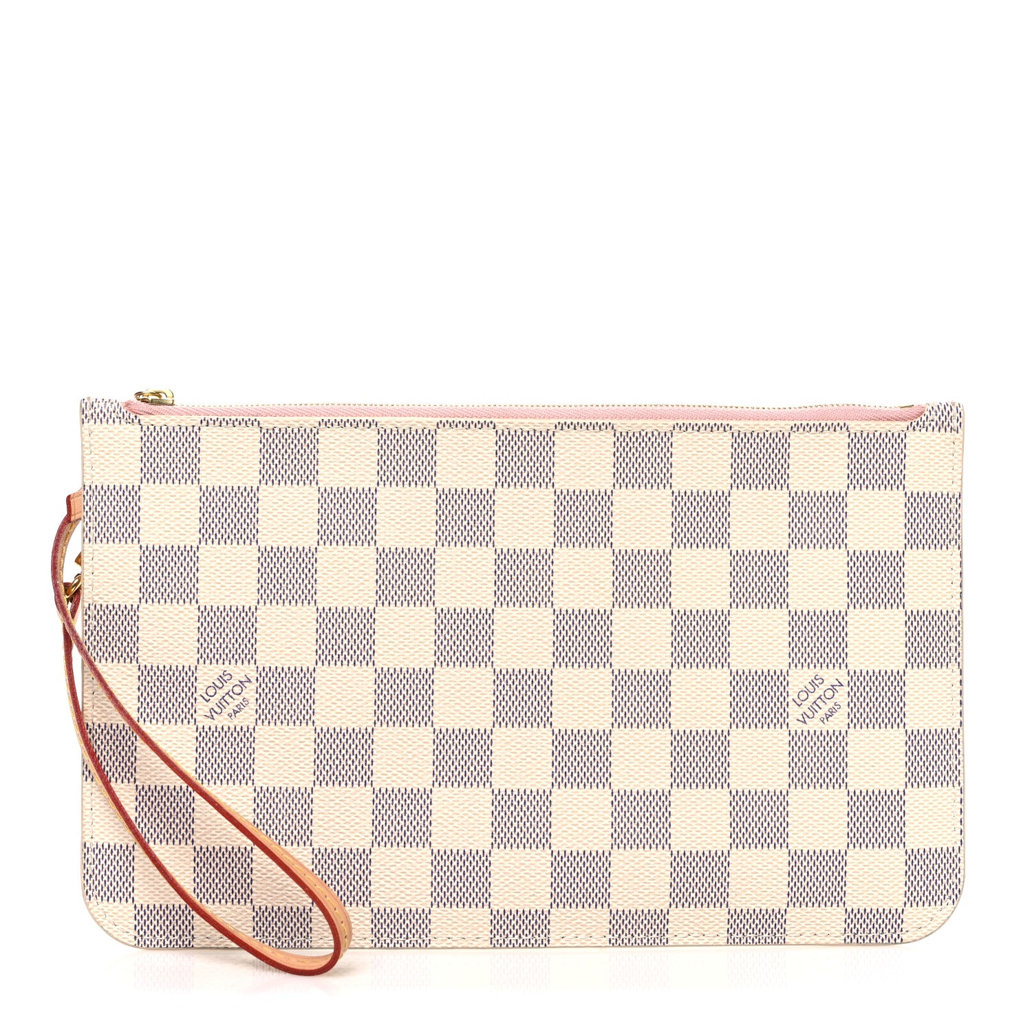 Louis Vuitton Damier Azur Neverfull MM GM Pochette Rose Ballerine 1 of 6
