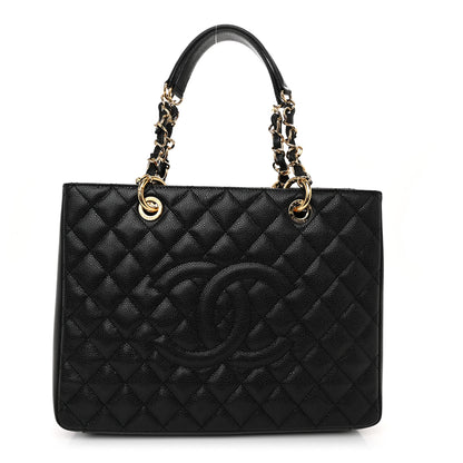 Chanel Caviar Quilted Grand Shopping Tote GST Black 1 of 11