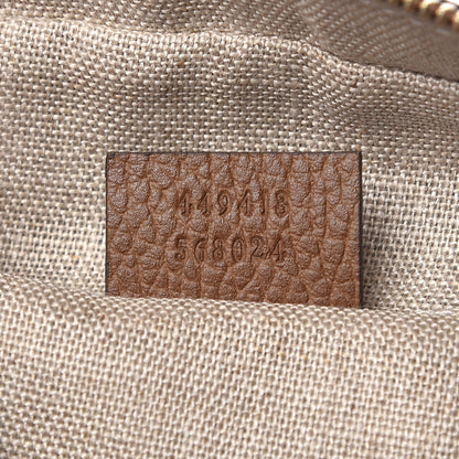 Gucci Monogram Mini Bree Messenger Bag Beige Tabacco 7 of 7