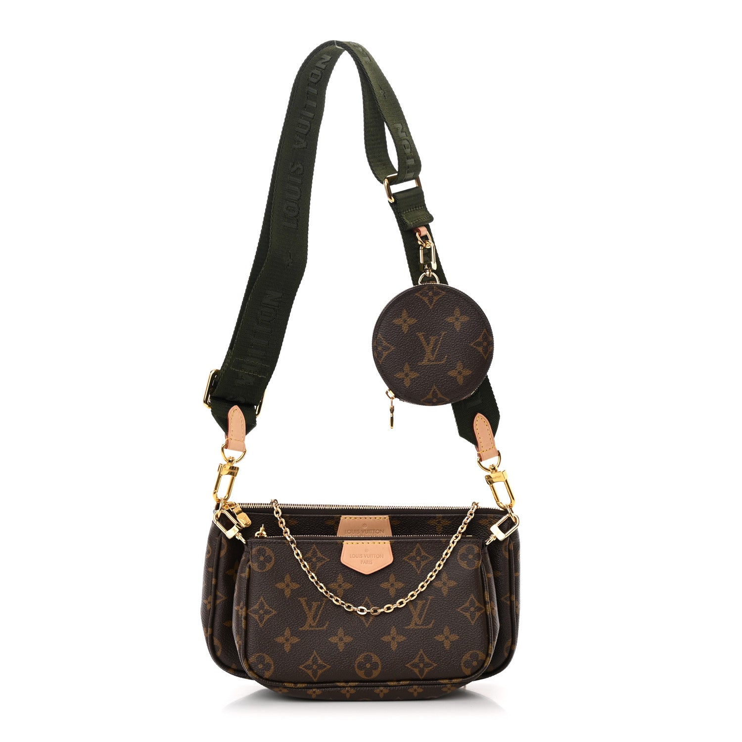 Louis Vuitton Monogram Multi Pochette Accessories Kaki 1 of 12