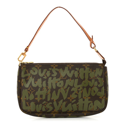 Louis Vuitton Monogram Graffiti Pochette Accessories Kaki 1 of 11