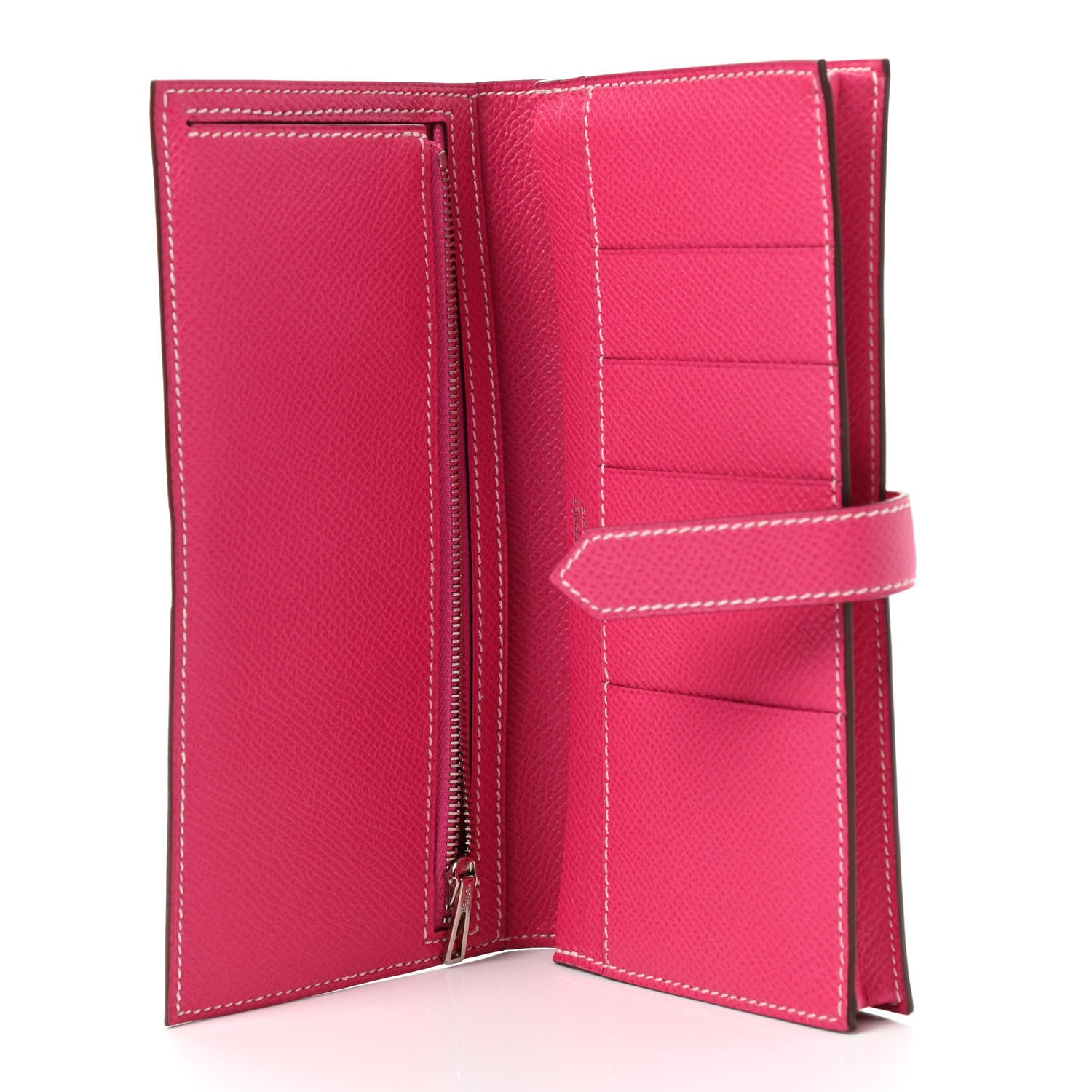 Hermes Epsom Bearn Gusset Wallet Rose Tyrien 5 of 6