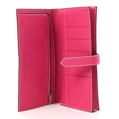 Hermes Epsom Bearn Gusset Wallet Rose Tyrien 5 of 6