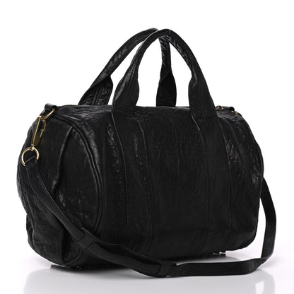 Alexander Wang Pebbled Lambskin Rocco Black Antique Brass Hardware 2 of 4
