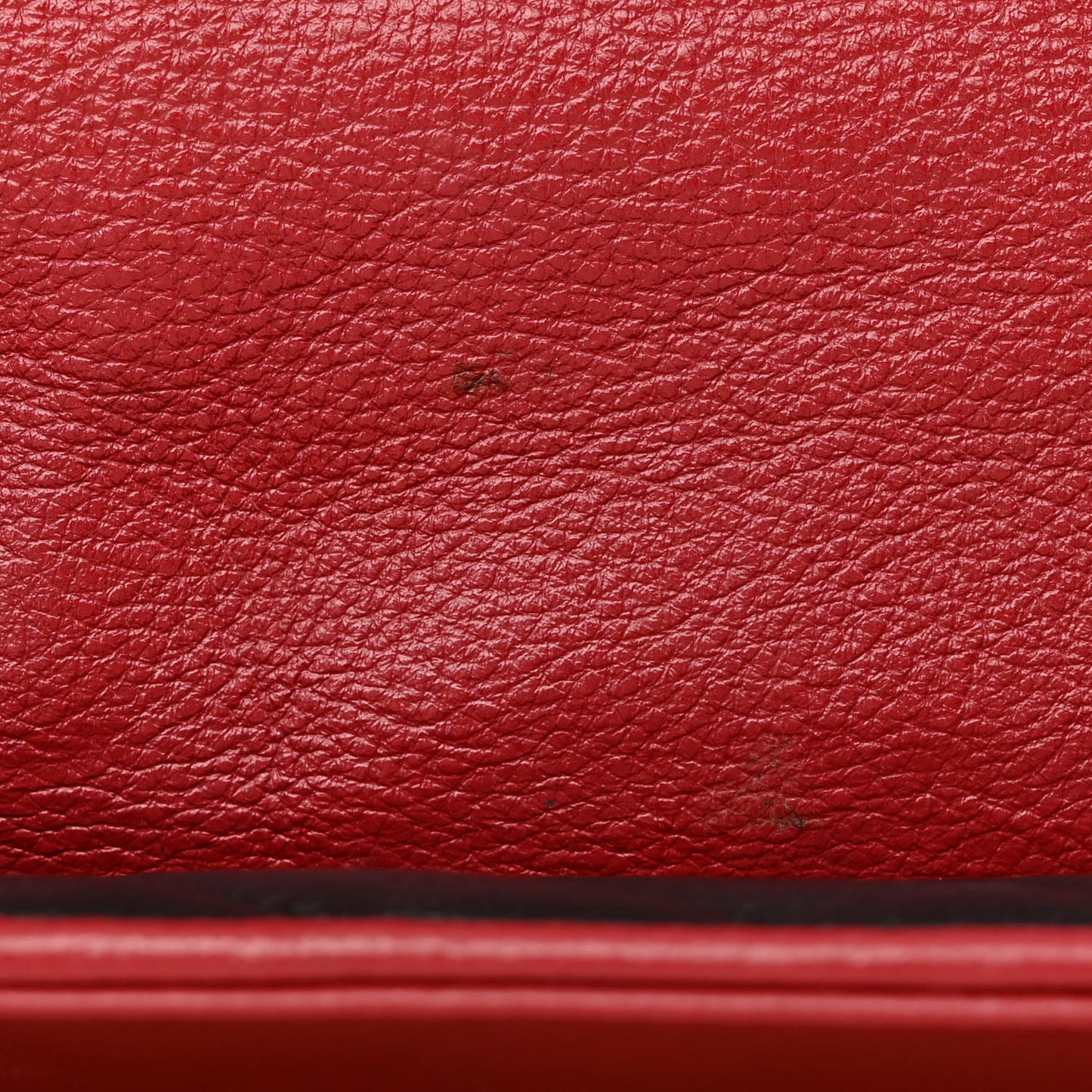 Vintage Effect Calfskin Matelasse Diagonal Large Torchon GG Marmont Shoulder Bag Black Romantic Cherry