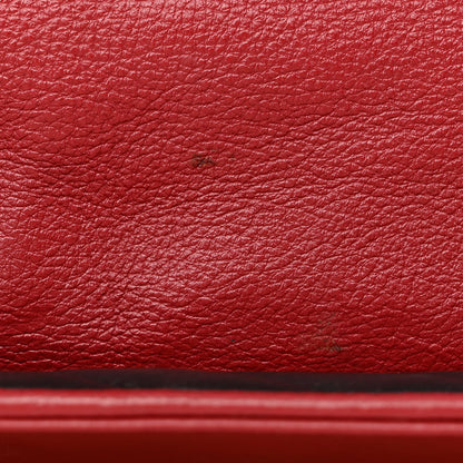 Gucci Vintage Effect Calfskin Matelasse Diagonal Large Torchon GG Marmont Shoulder Bag Black Romantic Cherry 8 of 12