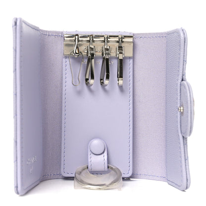 Chanel Caviar Quilted Classic 4 Key Holder Wallet Light Purple 5 of 9