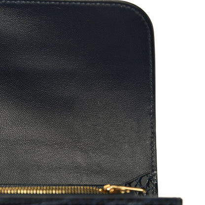 Hermes Shiny Alligator Constance Long Wallet Bleu Marine 12 of 14