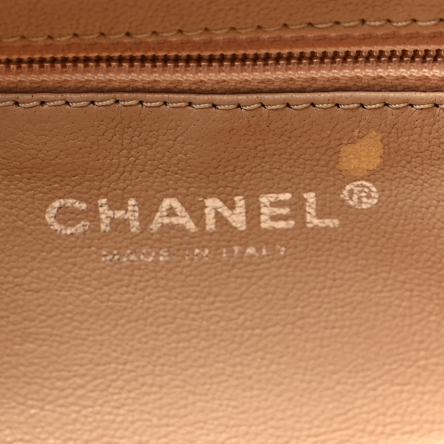 Lambskin Quilted Timeless Clutch Beige Clair