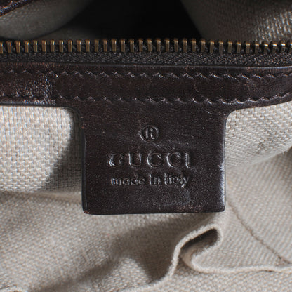 Gucci Monogram Crocodile Web Medium Secret Hobo Dark Brown 6 of 8