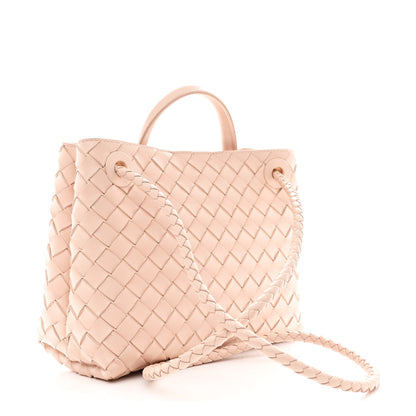 Bottega Veneta Nappa Intrecciato Small Andiamo Shoulder Bag Lotus 3 of 9