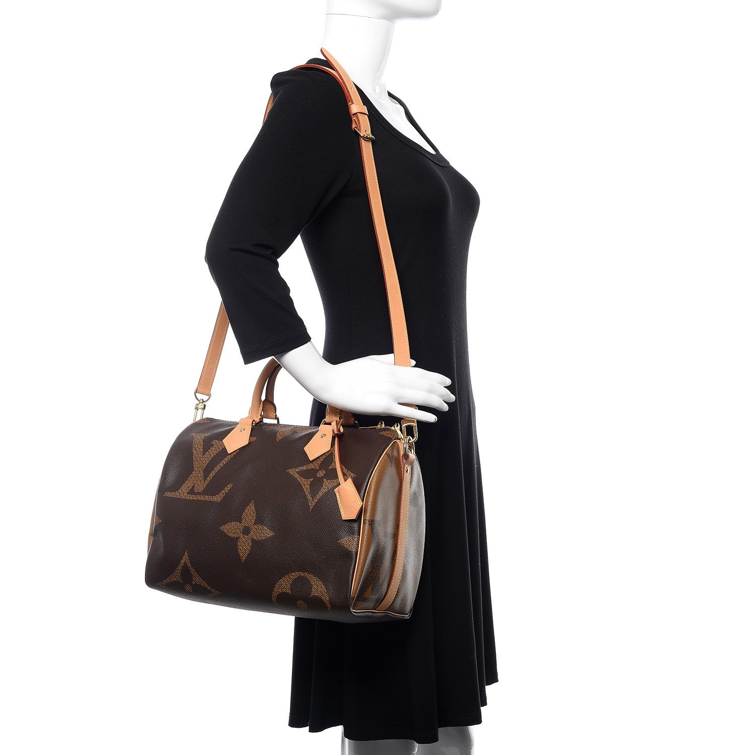 Louis Vuitton Reverse Monogram Giant Speedy Bandouliere 30 2 of 10
