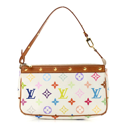 Louis Vuitton Monogram Multicolor Pochette Accessories White 1 of 12