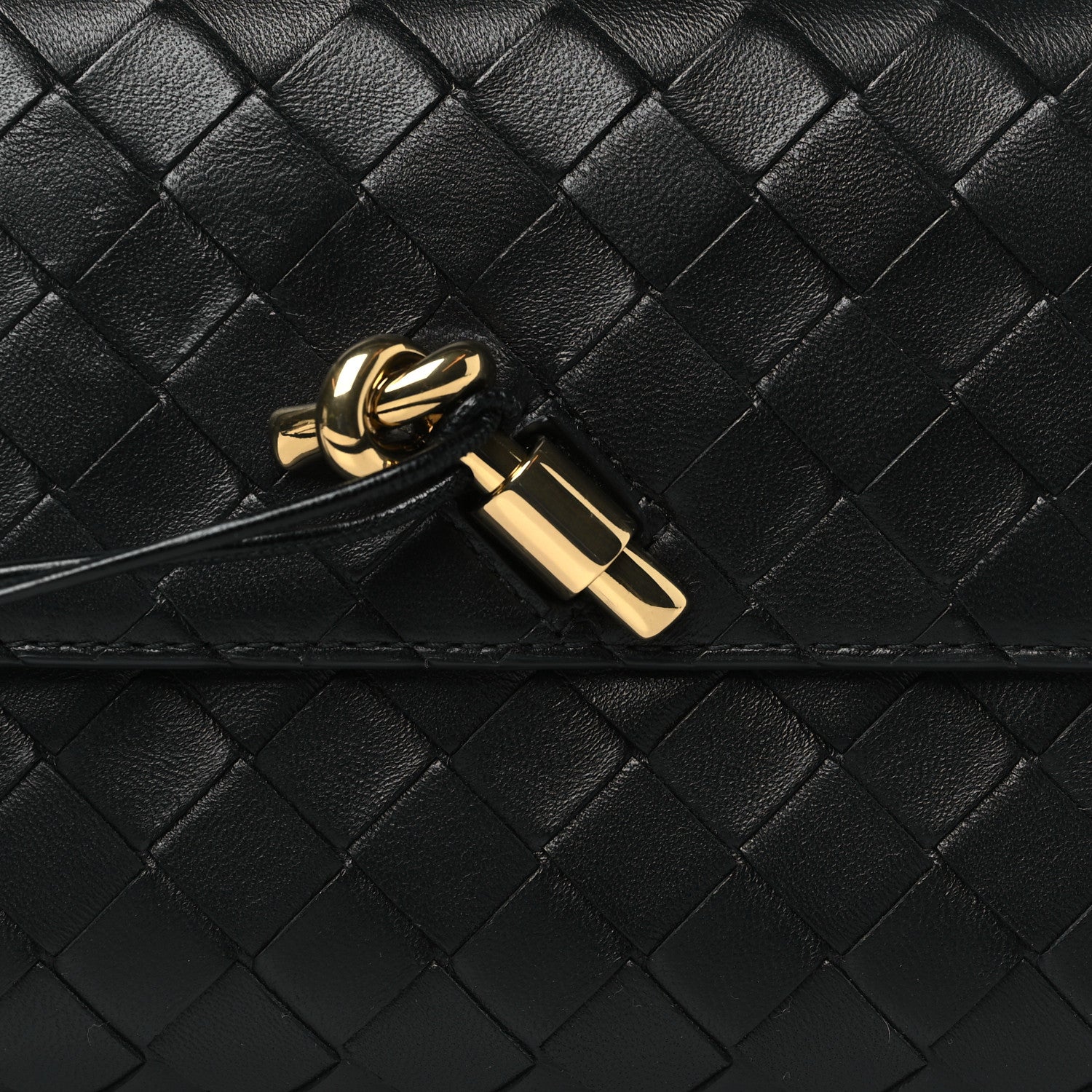 Bottega Veneta Nappa Intrecciato Long Andiamo Top Handle Clutch Black 7 of 7
