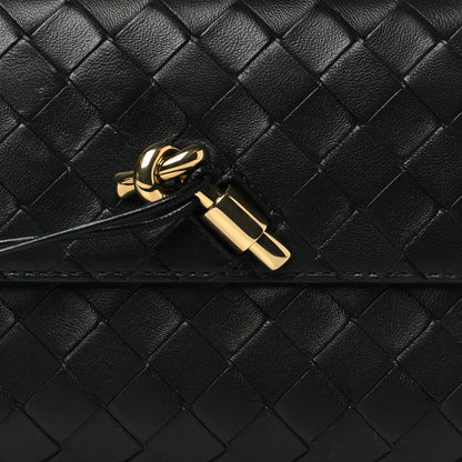 Bottega Veneta Nappa Intrecciato Long Andiamo Top Handle Clutch Black 7 of 7