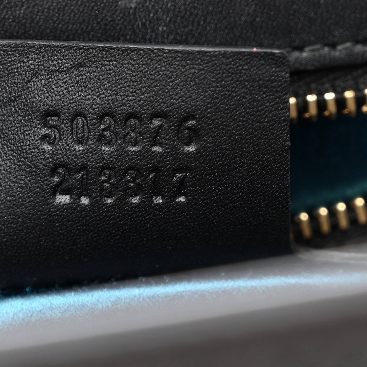 Gucci Suede Patent Web Dragon Embroidered Medium Ophidia Chain Shoulder Bag Blue Multicolor Black 7 of 10