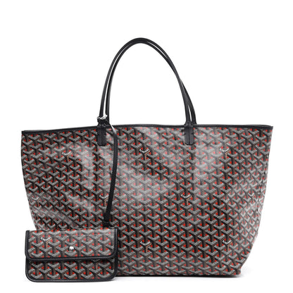 Goyard Goyardine Saint Louis Claire Voie GM Black Red 1 of 10