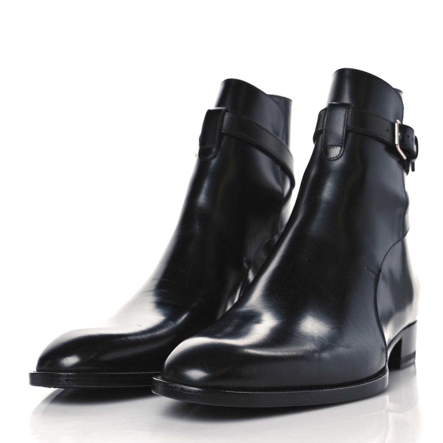 Calfskin Wyatt 30 Boots 40 Black