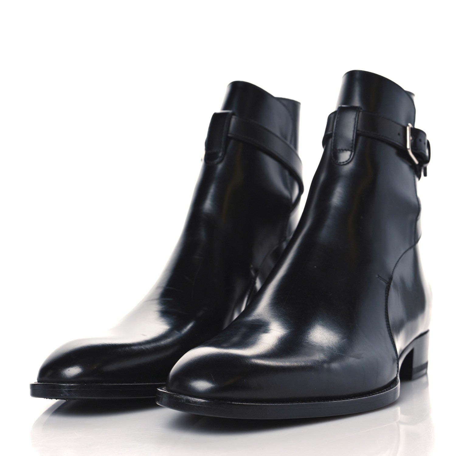 Saint Laurent Calfskin Wyatt 30 Boots 40 Black 2 of 7