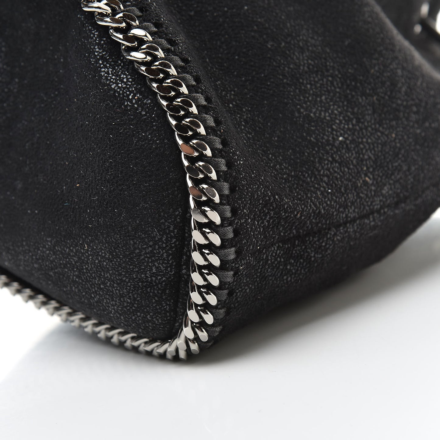 Shaggy Deer Small Falabella Bucket Bag Black