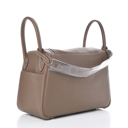 Hermes Taurillon Clemence Lindy 30 Etoupe 3 of 8