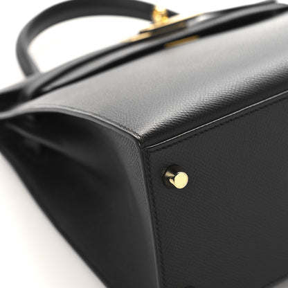 Hermes Epsom Kelly Sellier 28 Black 9 of 13