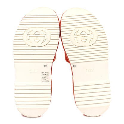 Gucci Terry Cloth GG Monogram Angelina Platform 55mm Slide Sandals 39.5 Deep Orange 7 of 11