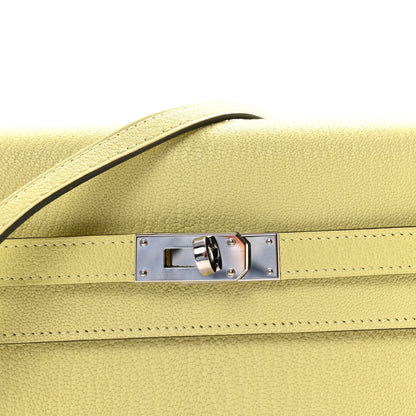 Hermes Chevre Mysore Kelly Wallet To Go Jaune Bourgeon 7 of 10