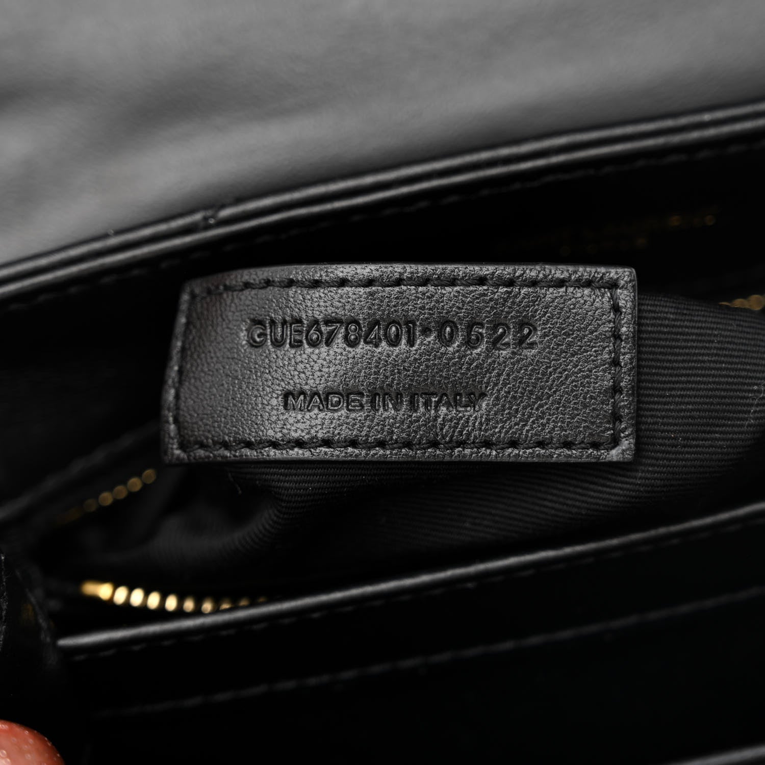 Saint Laurent Calfskin Y Quilted Monogram Toy Loulou Crossbody Bag Black 7 of 12