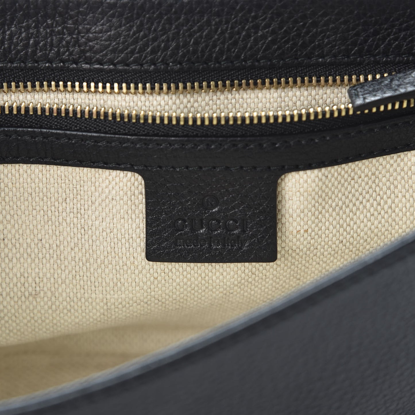 Pebbled Calfskin Medium Soho Flap Crossbody Black