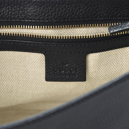 Gucci Pebbled Calfskin Medium Soho Flap Crossbody Black 6 of 8
