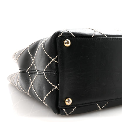 Chanel Calfskin Wild Stitch Large Tote Black 8 of 10