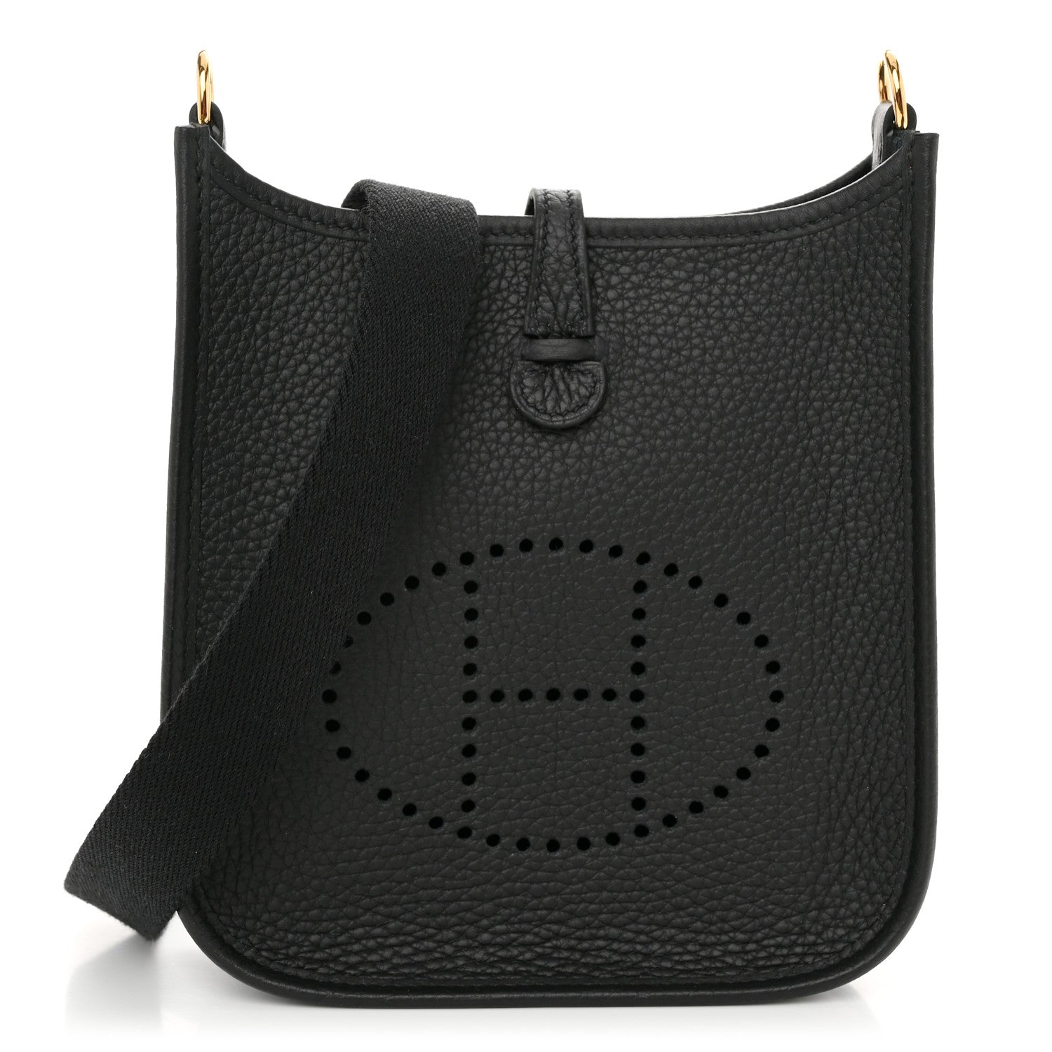 Hermes Taurillon Clemence Evelyne TPM Black 1 of 10