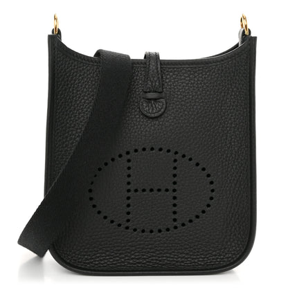Hermes Taurillon Clemence Evelyne TPM Black 1 of 10