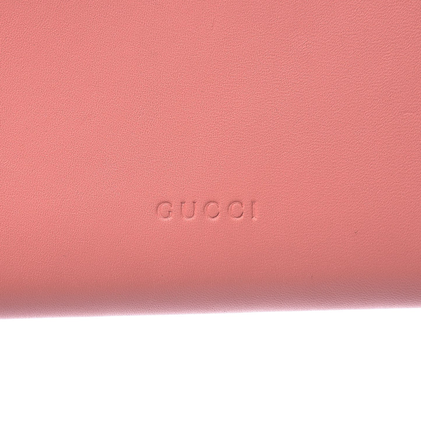 Lambskin GG Bow Zip Around Wallet Light Pink