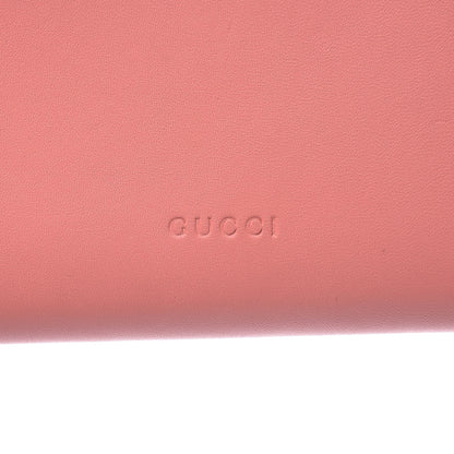 Gucci Lambskin GG Bow Zip Around Wallet Light Pink 8 of 11