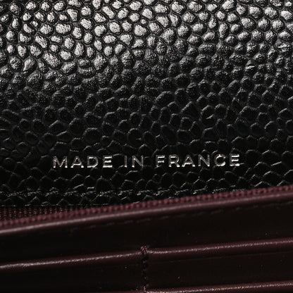 Chanel Caviar Quilted Large Gusset Flap Wallet Black 7 of 9
