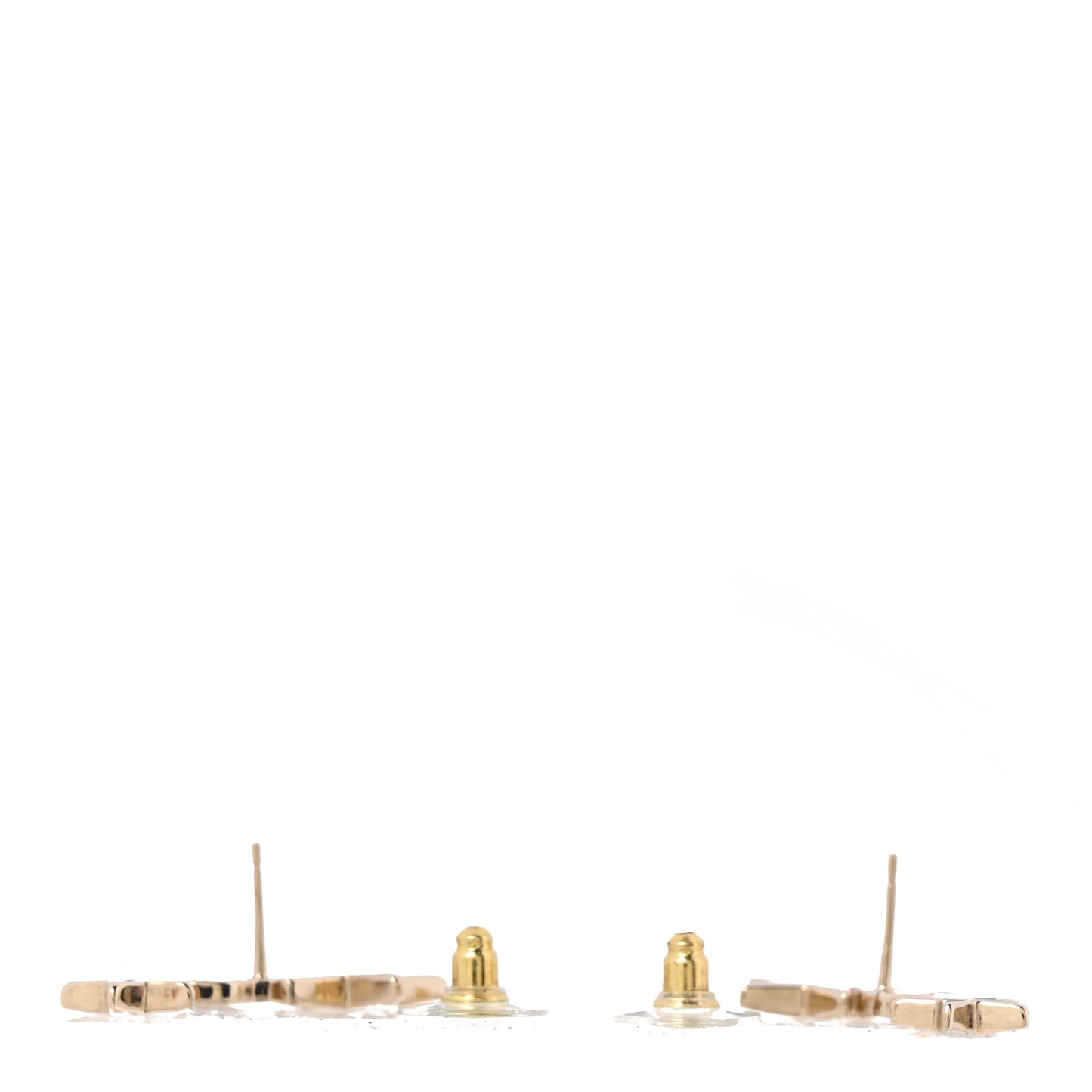 Crystal Star CC Earrings Gold