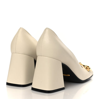 Gucci Malaga Kid Horsebit 75mm Pumps 40 Mystic White 4 of 8