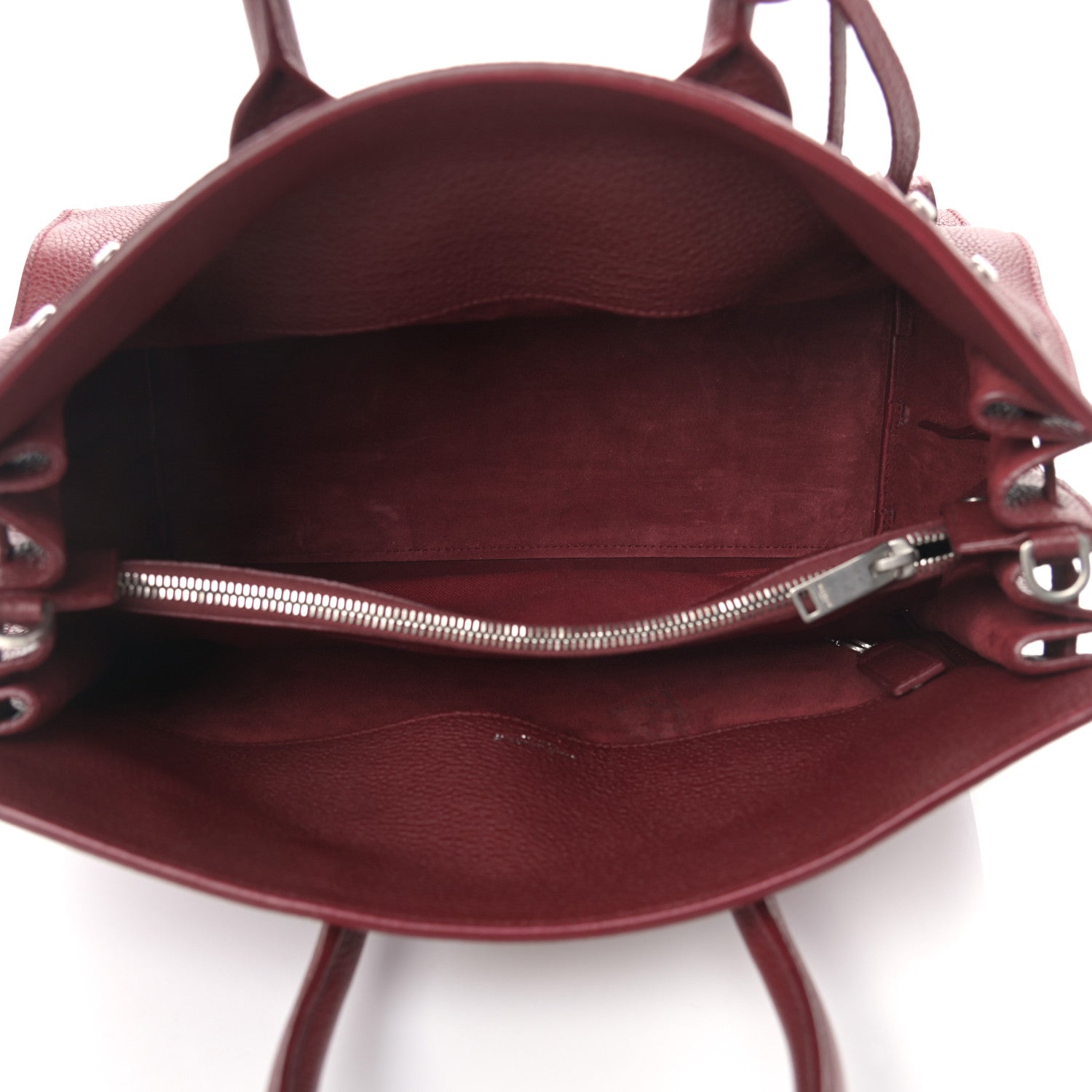Saint Laurent Grained Calfskin Small Supple Sac De Jour Dark Pallisandre 5 of 11