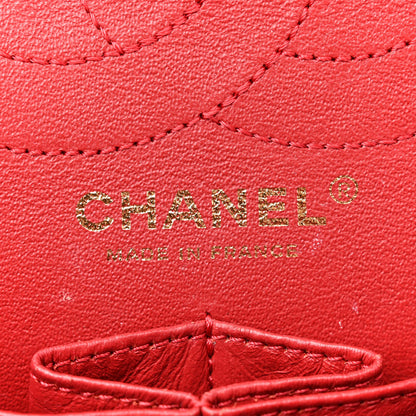 Chanel Iridescent Calfskin Quilted 2.55 Reissue 226 Flap Red 6 of 15